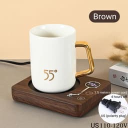 image-Smart Coffee Mug Warmer Electric Heating Coaster for Milk Tea Water 3 Temperature Setting Timing-off Cup Heater Keep Drinks Warm