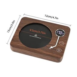 image-Smart Coffee Mug Warmer Electric Heating Coaster for Milk Tea Water 3 Temperature Setting Timing-off Cup Heater Keep Drinks Warm