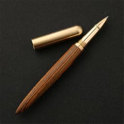 image-High Quality Black Luxury Wood Ballpoint Pen Business Gifts Ball Pen Writing Office School Supplies Stationery 03665