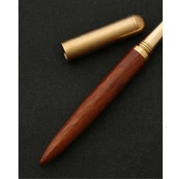image-High Quality Black Luxury Wood Ballpoint Pen Business Gifts Ball Pen Writing Office School Supplies Stationery 03665