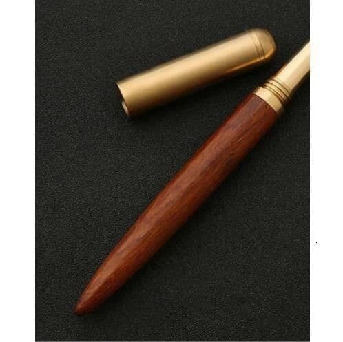 image-High Quality Black Luxury Wood Ballpoint Pen Business Gifts Ball Pen Writing Office School Supplies Stationery 03665