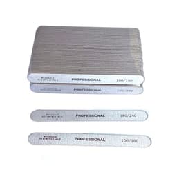 image-100Pcs Professional Nail Files 100/180/240 Grinding Polishing Manicure Pedicure Double-sided Nail Buffers Tool Lixas Para Unhas