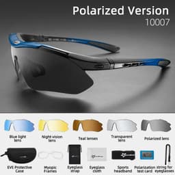 image-ROCKBROS Cycling Polarized glasses Bike Photochromic Outdoor Sports Sunglasses MTB PC Goggles Eyewear 5/3 Lens Bicycle Accessory