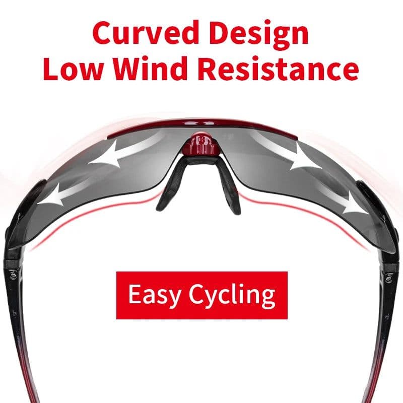 image-ROCKBROS Cycling Polarized glasses Bike Photochromic Outdoor Sports Sunglasses MTB PC Goggles Eyewear 5/3 Lens Bicycle Accessory