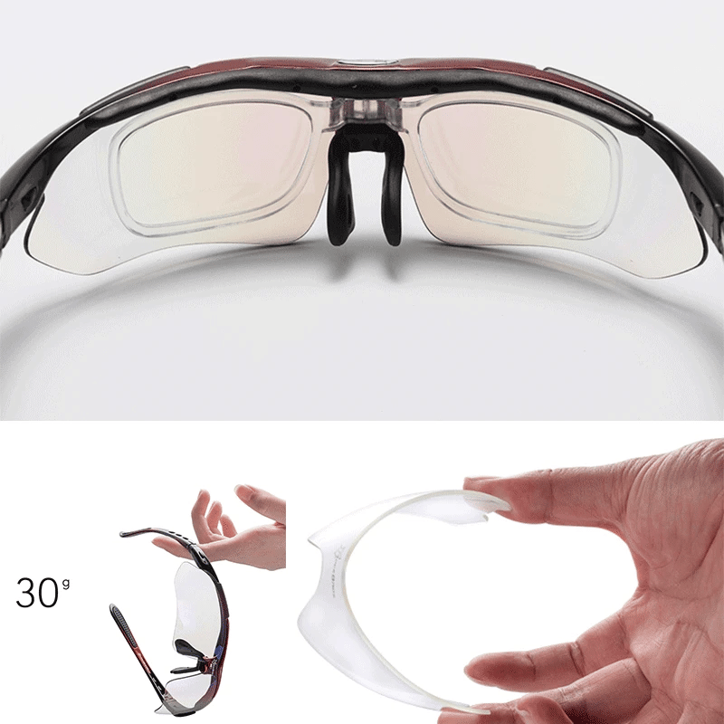 image-ROCKBROS Cycling Polarized glasses Bike Photochromic Outdoor Sports Sunglasses MTB PC Goggles Eyewear 5/3 Lens Bicycle Accessory