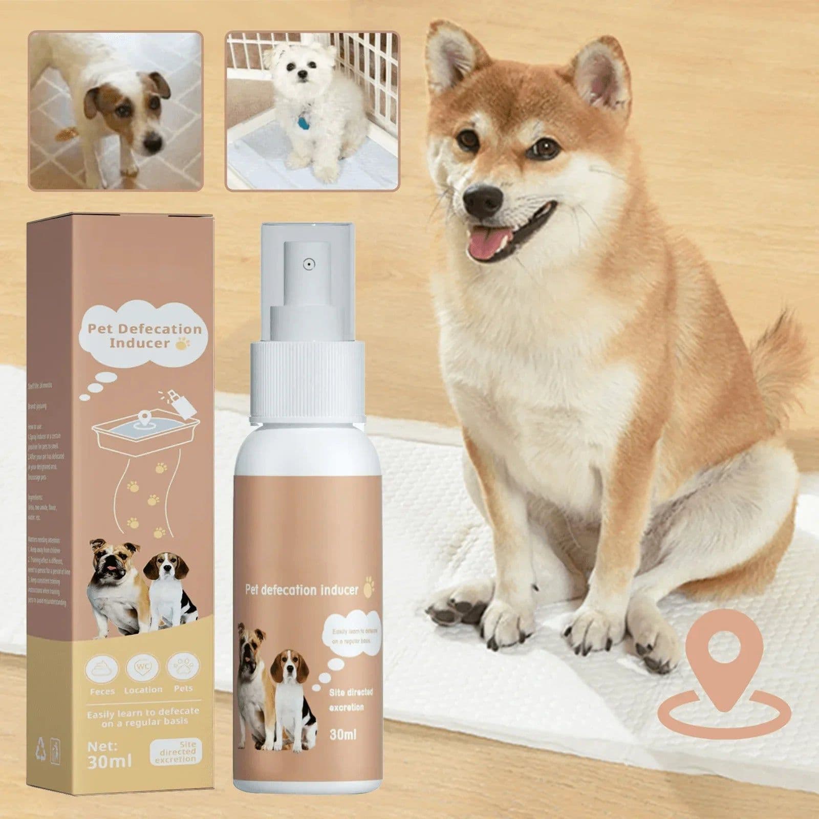 image-Pet Defecation Inducer Spray Positioning Defecation Indoor Outdoor Cat Potty Urinate Trainer Liquid Dog Toilet Training Spray