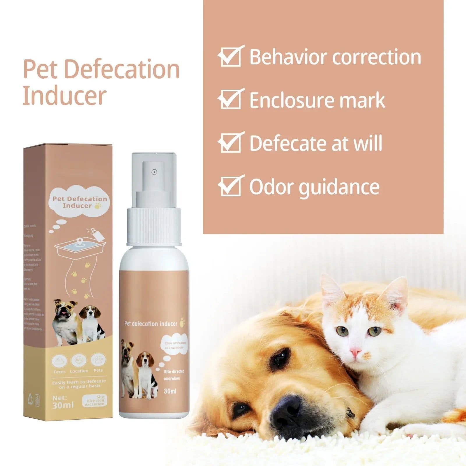 image-Pet Defecation Inducer Spray Positioning Defecation Indoor Outdoor Cat Potty Urinate Trainer Liquid Dog Toilet Training Spray
