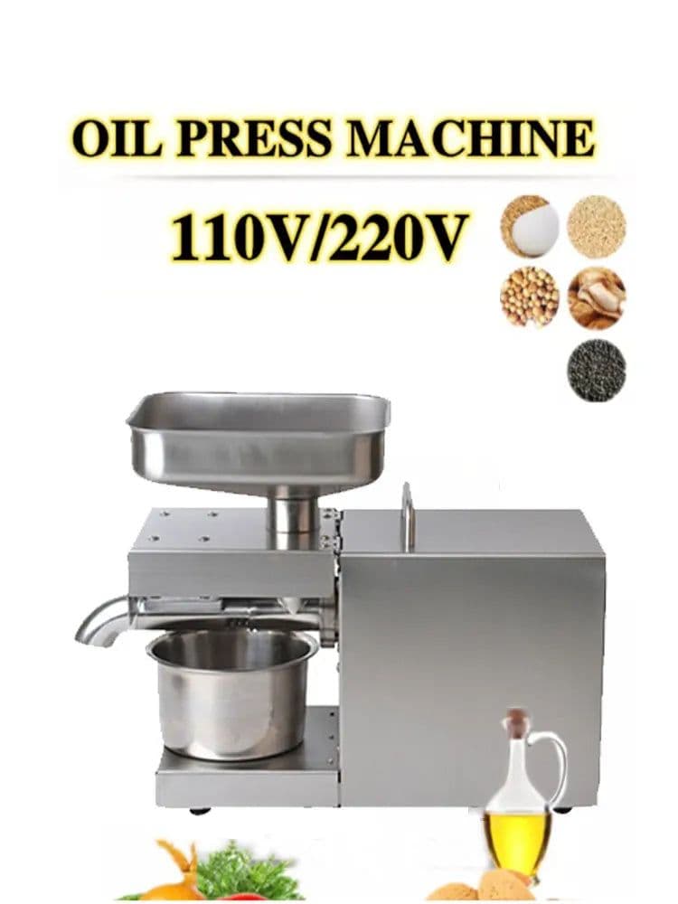 image-1500W 110V/220V Automatic Cold Press Oil Machine, Oil Cold Press Machine, Sunflower Seeds Oil Extractor, Oil press Extract