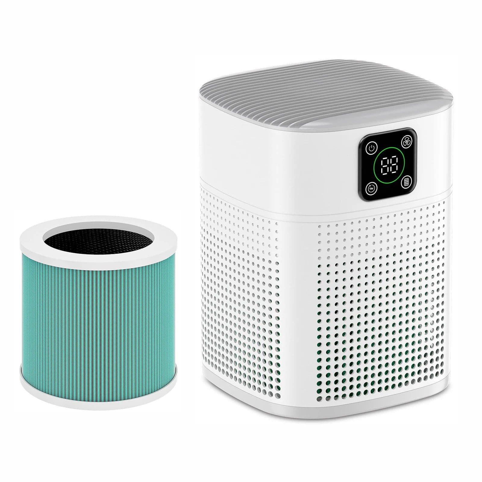 image-OUNEDA Replacement Filter A1800 ture HEPA And Carbon Cotton Filter for HY1800 and Pro Air Purifier