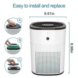 image-OUNEDA Replacement Filter A1800 ture HEPA And Carbon Cotton Filter for HY1800 and Pro Air Purifier