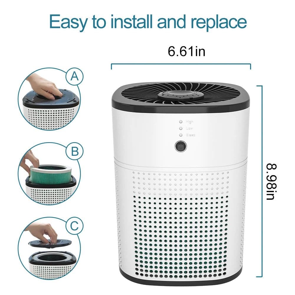 image-OUNEDA Replacement Filter A1800 ture HEPA And Carbon Cotton Filter for HY1800 and Pro Air Purifier