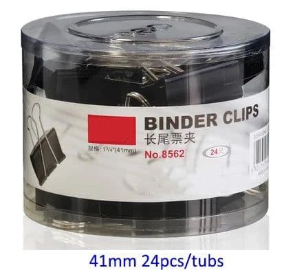 image-Binder Clips Metal Fold Back Clips Small Paper Clip Clamp Office Clip for Home School Office Storage