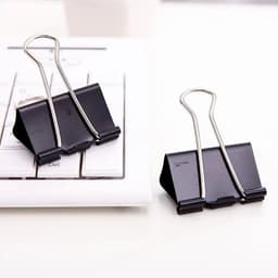 image-Binder Clips Metal Fold Back Clips Small Paper Clip Clamp Office Clip for Home School Office Storage