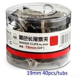 image-Binder Clips Metal Fold Back Clips Small Paper Clip Clamp Office Clip for Home School Office Storage