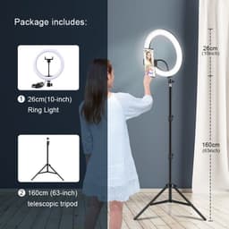 image-Selfie Ring Light Photography Led Rim Of Lamp with Optional Mobile Holder Mounting Tripod Stand Ringlight For Live Video Stream