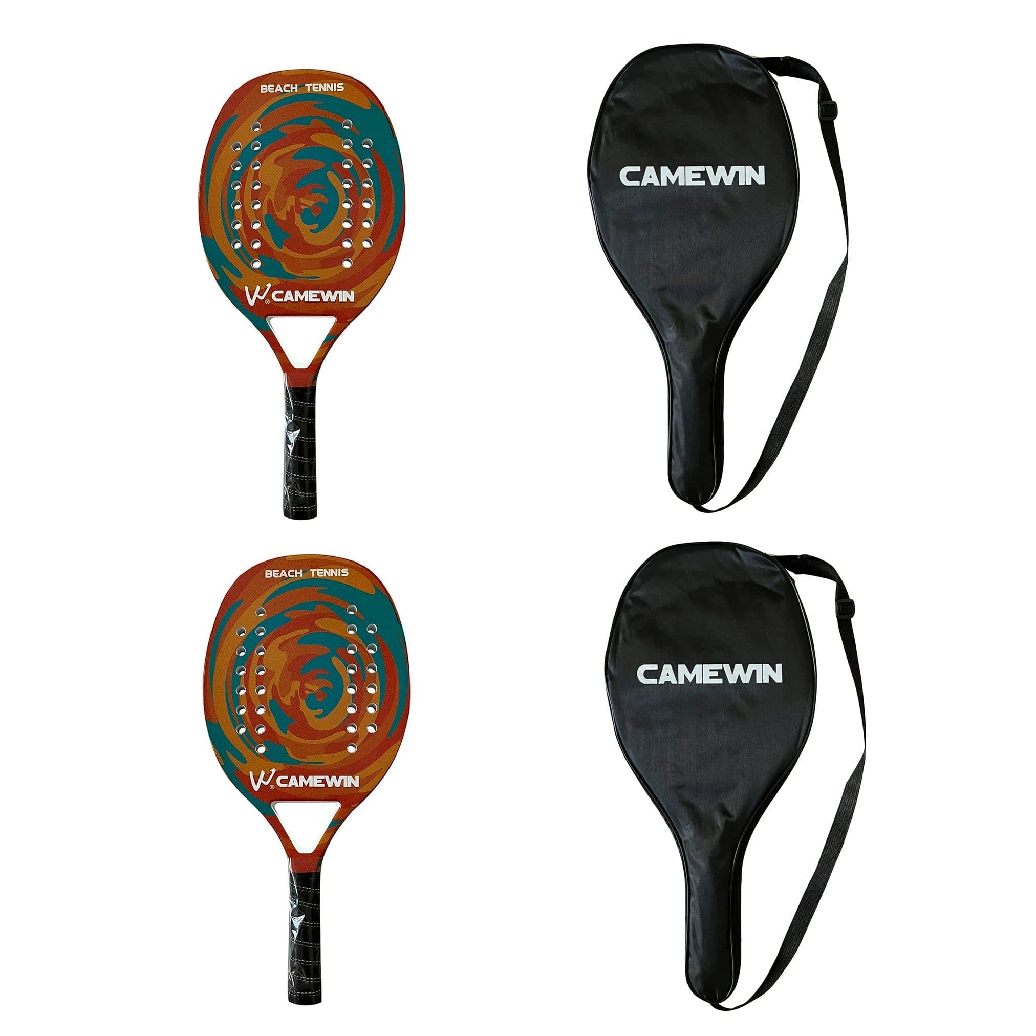 image-2 PCS Racket Beach Tennis Original Beach Tennis Rackets Paddle Soft EVA Face Raqueta With Bags Unisex Equipment Padel Spot Goods