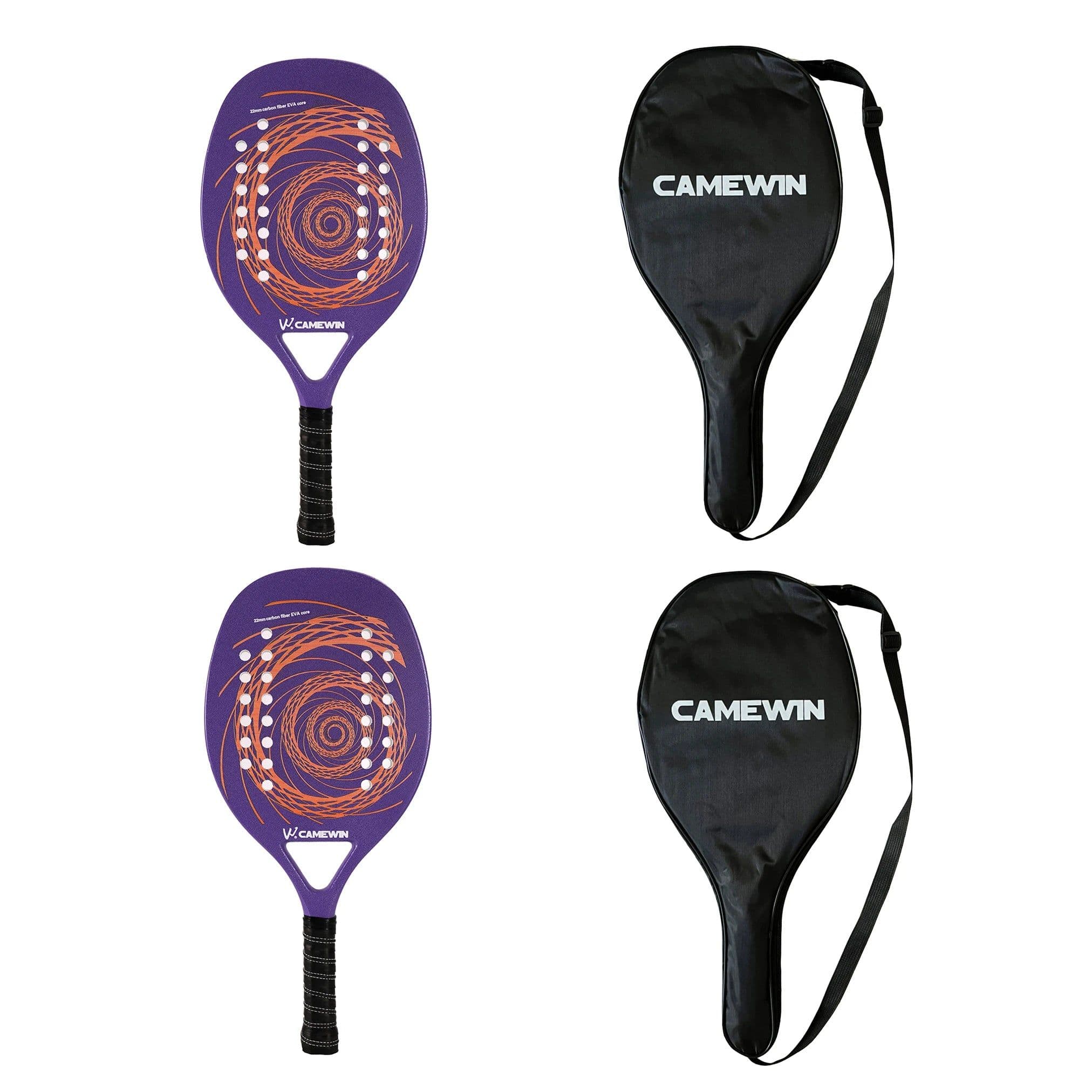 image-2 PCS Racket Beach Tennis Original Beach Tennis Rackets Paddle Soft EVA Face Raqueta With Bags Unisex Equipment Padel Spot Goods