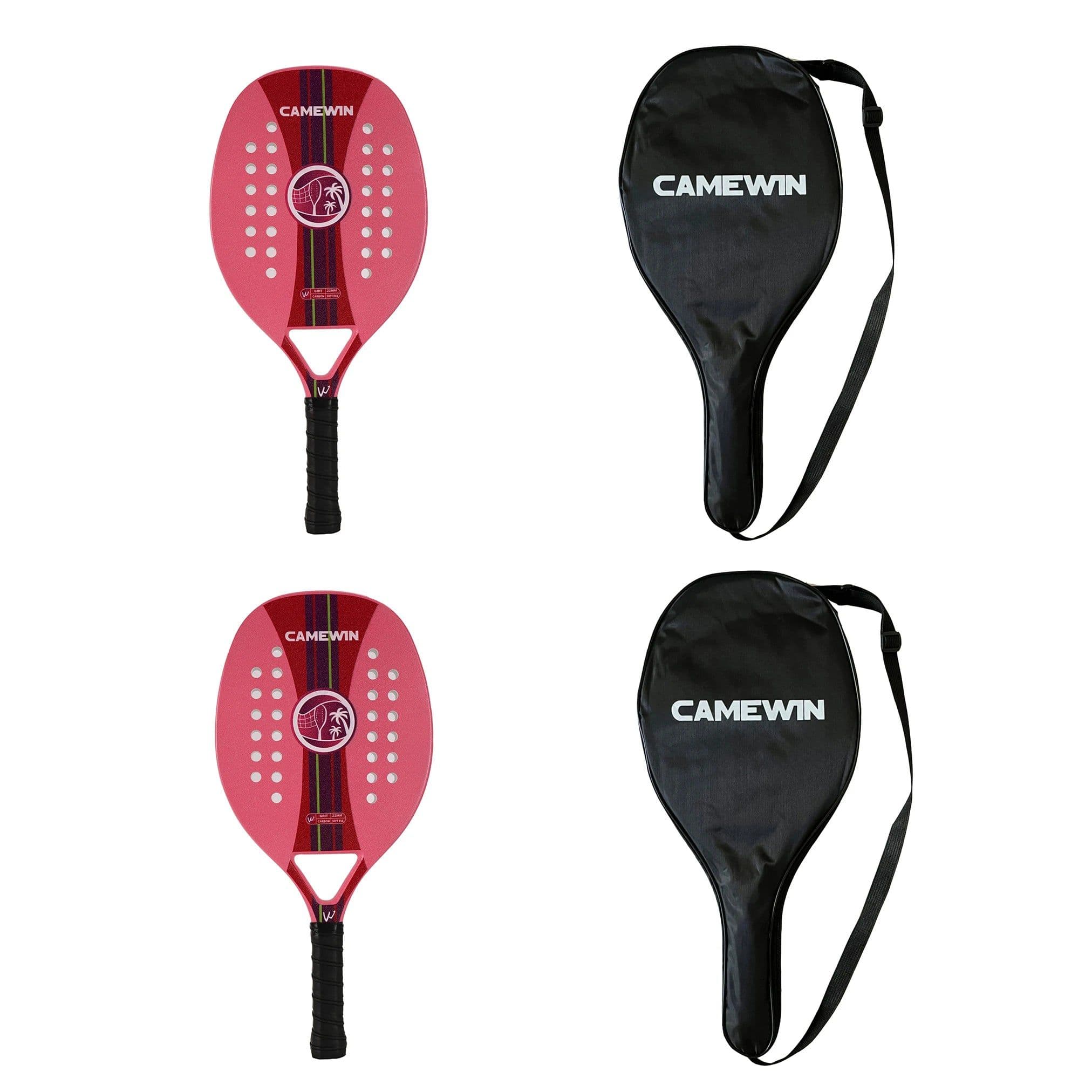 image-2 PCS Racket Beach Tennis Original Beach Tennis Rackets Paddle Soft EVA Face Raqueta With Bags Unisex Equipment Padel Spot Goods