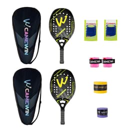 image-2 PCS Racket Beach Tennis Original Beach Tennis Rackets Paddle Soft EVA Face Raqueta With Bags Unisex Equipment Padel Spot Goods