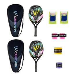 image-2 PCS Racket Beach Tennis Original Beach Tennis Rackets Paddle Soft EVA Face Raqueta With Bags Unisex Equipment Padel Spot Goods