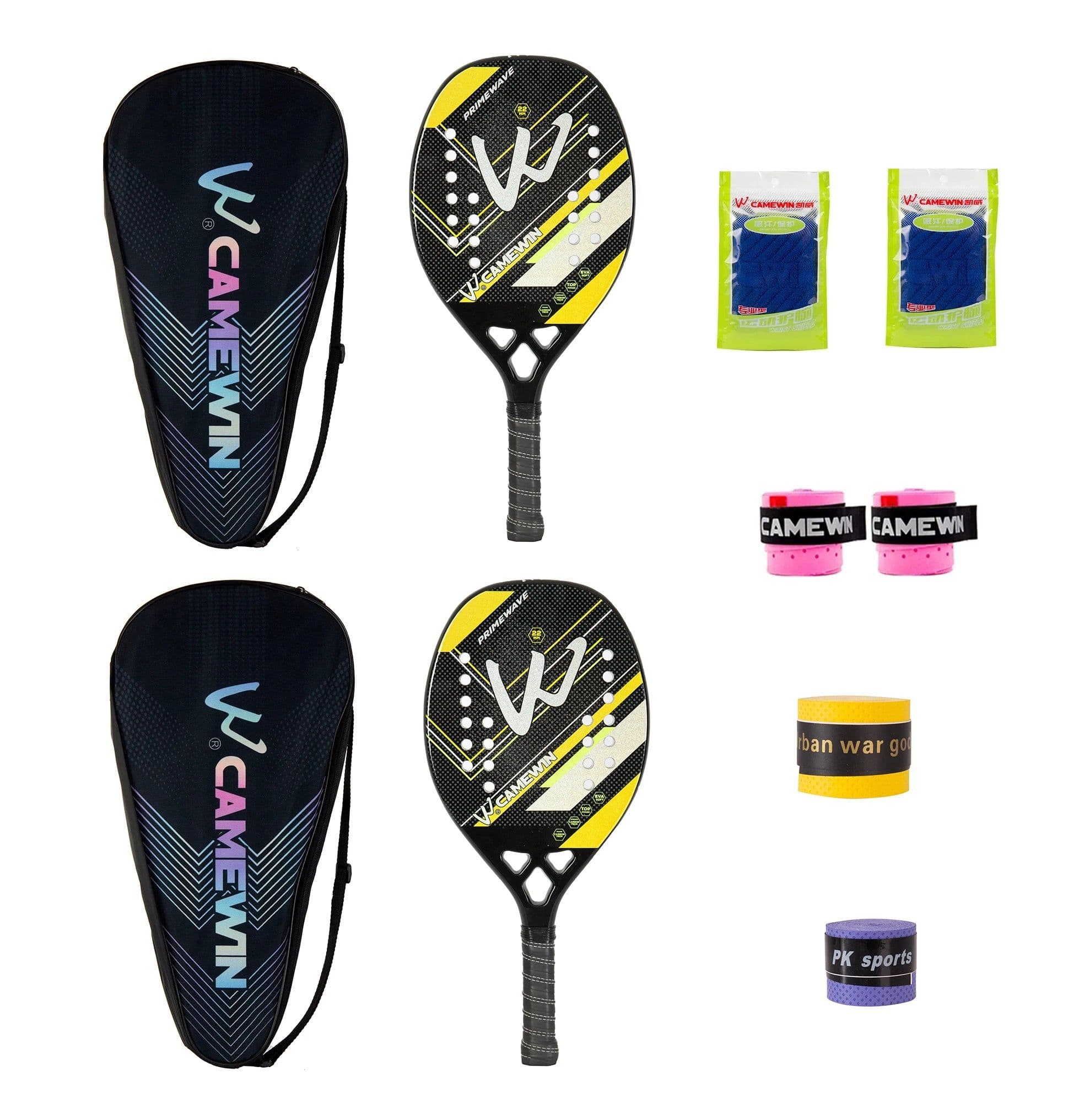 image-2 PCS Racket Beach Tennis Original Beach Tennis Rackets Paddle Soft EVA Face Raqueta With Bags Unisex Equipment Padel Spot Goods