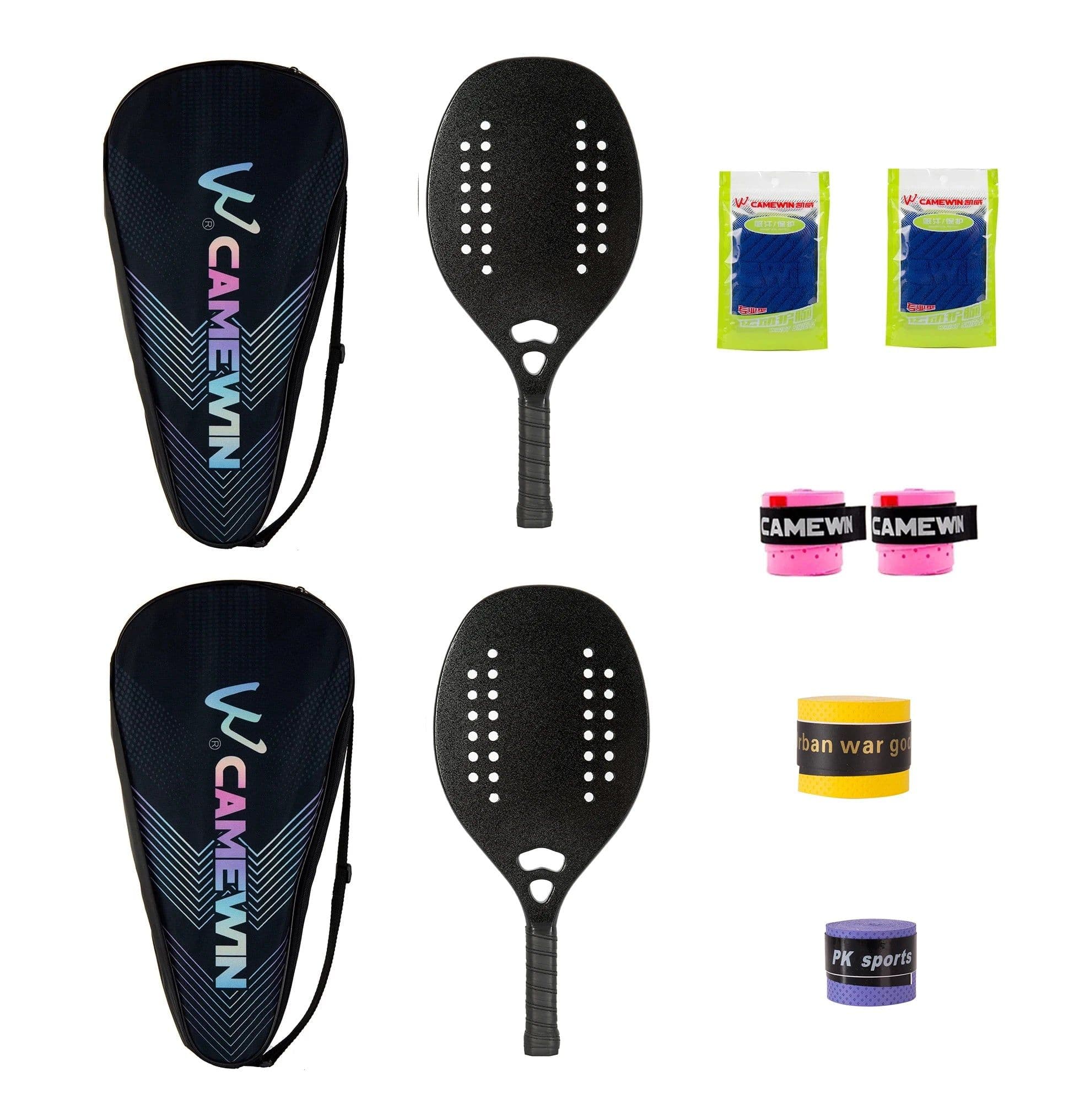 image-2 PCS Racket Beach Tennis Original Beach Tennis Rackets Paddle Soft EVA Face Raqueta With Bags Unisex Equipment Padel Spot Goods