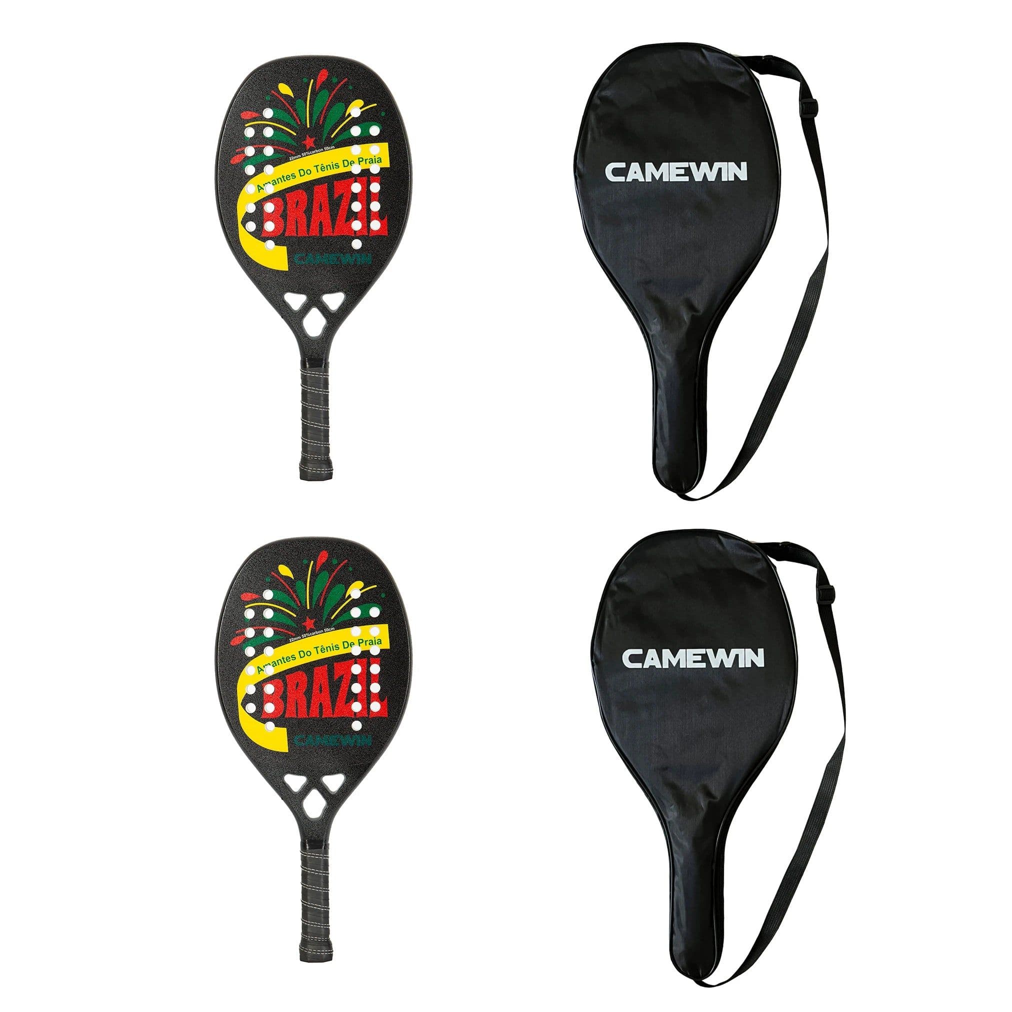 image-2 PCS Racket Beach Tennis Original Beach Tennis Rackets Paddle Soft EVA Face Raqueta With Bags Unisex Equipment Padel Spot Goods