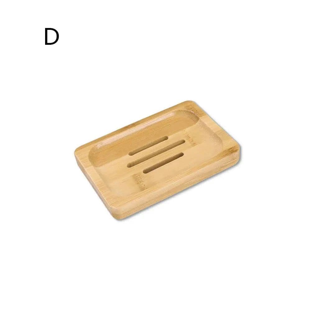 image-Natural Environmen Bamboo Soap Dish Wooden Soap Tray Holder Storage Soap Rack Plate Box Container for Bath Shower Plate Bathroom