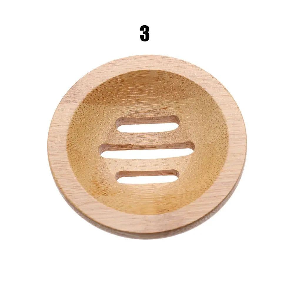 image-Natural Environmen Bamboo Soap Dish Wooden Soap Tray Holder Storage Soap Rack Plate Box Container for Bath Shower Plate Bathroom