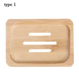 image-Natural Environmen Bamboo Soap Dish Wooden Soap Tray Holder Storage Soap Rack Plate Box Container for Bath Shower Plate Bathroom