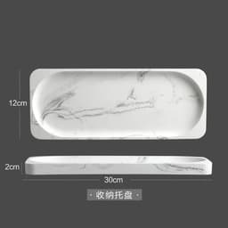 image-Bathroom Four Piece Set Resin Marble Bathroom Set Wash Sets Lotion Bottle Mouthwash Cup Cotton Swab Box Tray Soap Dispenser