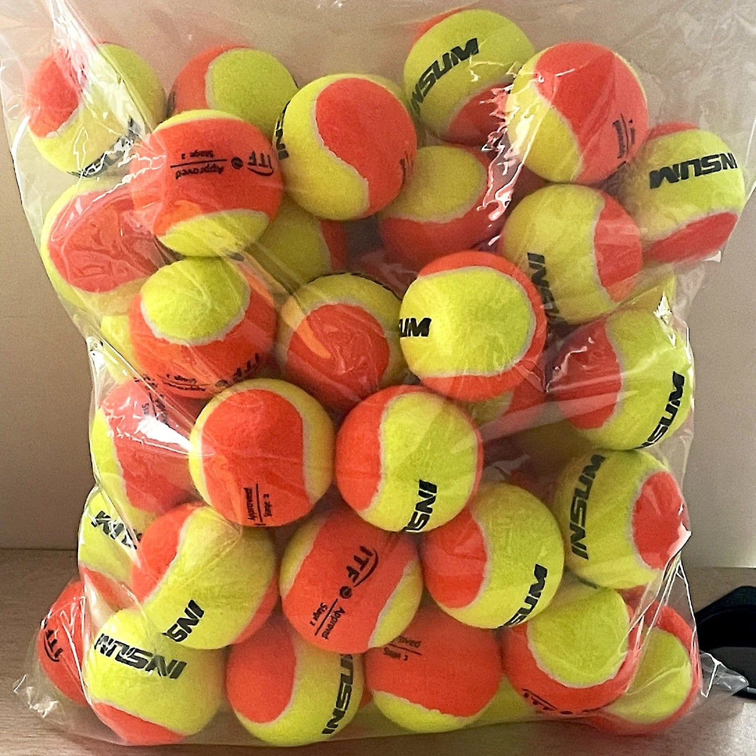 image-Professional 60PCS Beach Tennis Ball Training Balls Adult Youth 50% Standard Pressure Match Training Padel Tennis Balls