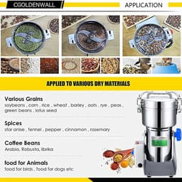 image-800G Spice Grinder Grain Herb Spices Mill Coffee Grinder Machine Swing Type Grains Grinder Medicine Wheat Mixer Dry Food Grinder