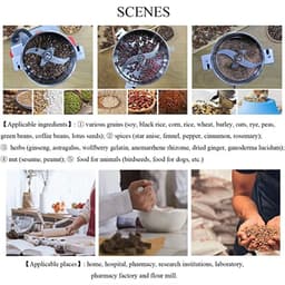 image-800G Spice Grinder Grain Herb Spices Mill Coffee Grinder Machine Swing Type Grains Grinder Medicine Wheat Mixer Dry Food Grinder
