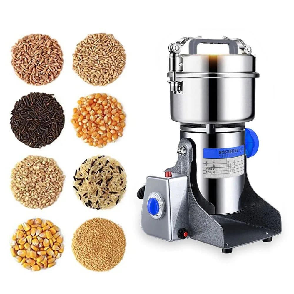 image-800g Swing Type Spices Grinder Grains Spices Hebals Cereals Dry Food Grinder Electric Grain Mill Grinder Powder Crusher