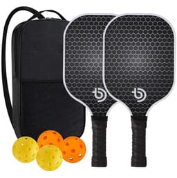 image-Pickleball Paddles Set-Graphite Carbon Fiber Usapa Approved Lightweight Racquets Set Indoor and Outdoor Exercise For All Ages