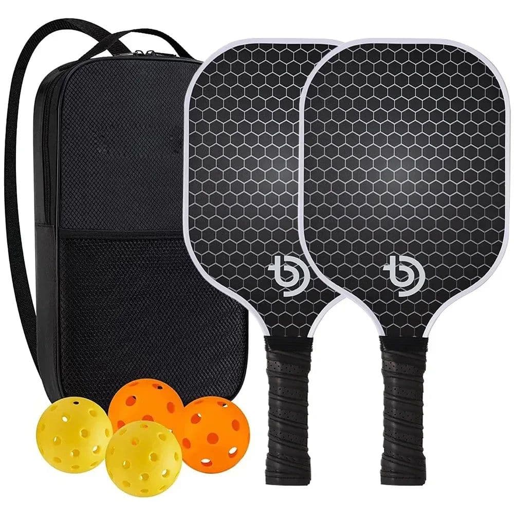 image-Pickleball Paddles Set-Graphite Carbon Fiber Usapa Approved Lightweight Racquets Set Indoor and Outdoor Exercise For All Ages