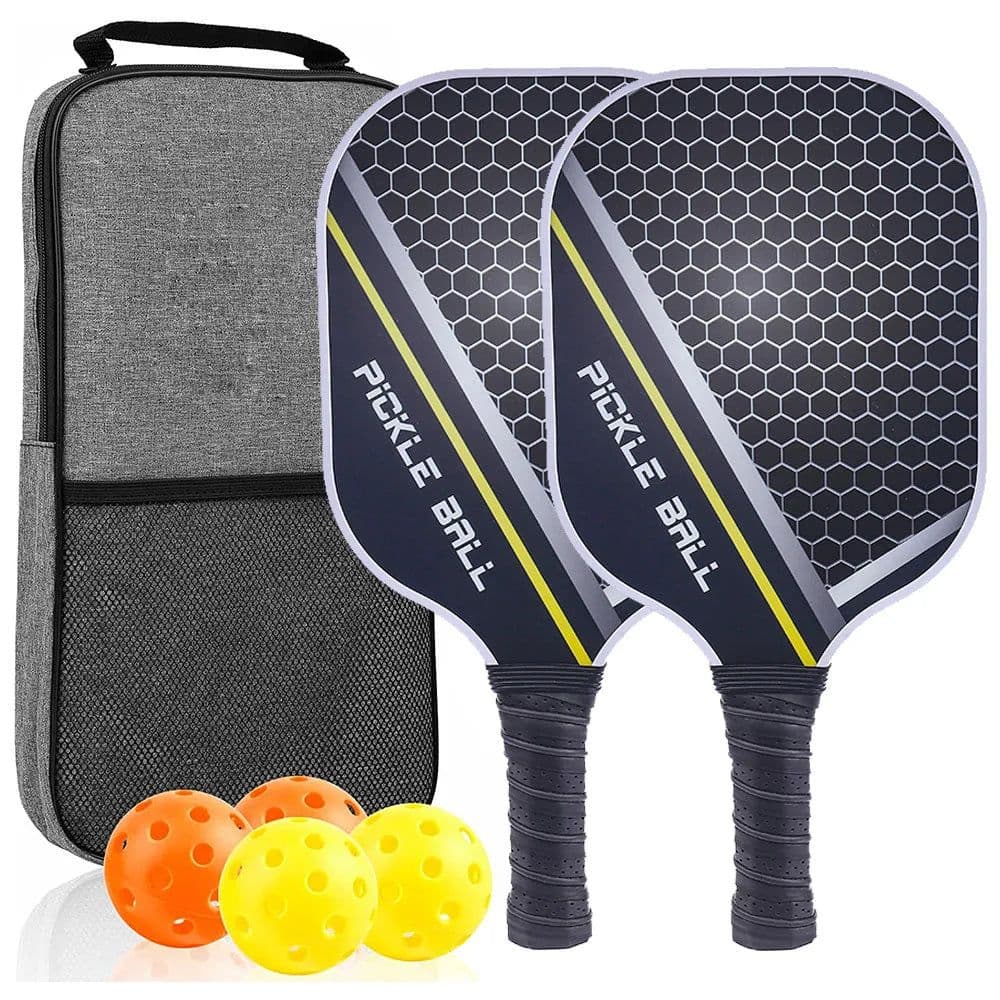 image-Pickleball Paddles Set-Graphite Carbon Fiber Usapa Approved Lightweight Racquets Set Indoor and Outdoor Exercise For All Ages