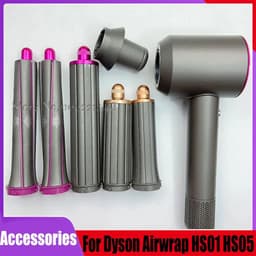 image-Long Curling Barrels Styling Tools for Dyson Airwrap HS01 HS05 HD03 HD08 Nozzle Flyaway Attahcment Hair Curler Accessories Parts