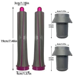 image-Long Curling Barrels Styling Tools for Dyson Airwrap HS01 HS05 HD03 HD08 Nozzle Flyaway Attahcment Hair Curler Accessories Parts