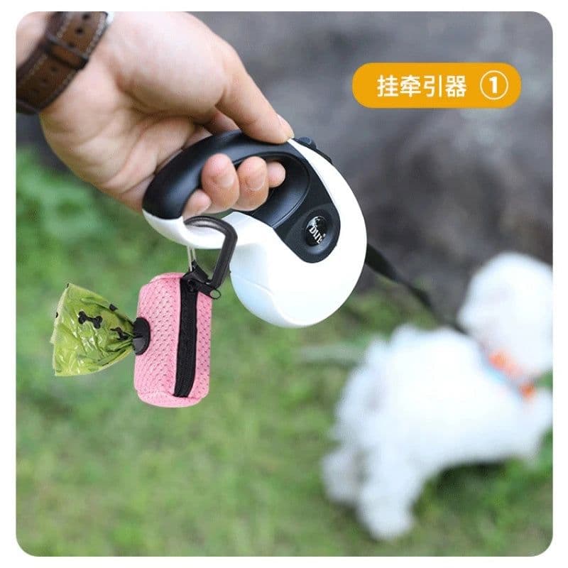 image-Dog Poop Bag Dispenser Hangingable Dog Poop Bag Holder Poo Bags Dispenser for Dogs Walking Garbage Bags Dispensers Pet Supplies