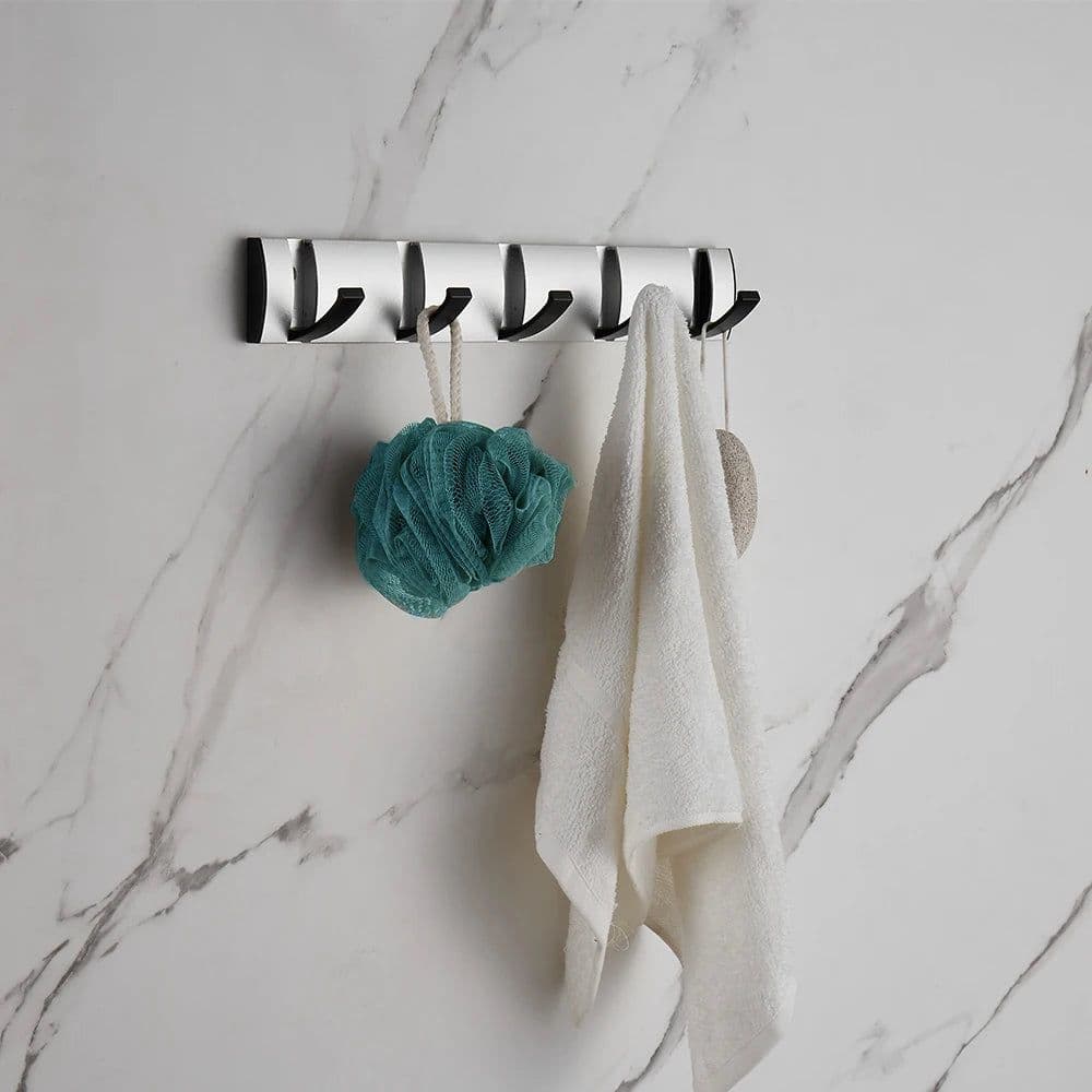 image-Becola Door Hanger Clothes Hook Towel Holder Wall mounted Racks For Towels Golden Bathroom Accessories Bag Hangers Small Hooks