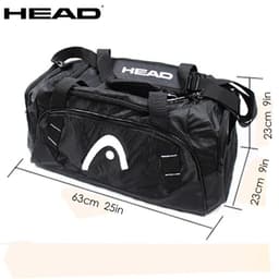 image-Men Black Original HEAD Tennis Squash Rackets Bag Polyester Nylon Badminton Package Shoulder Bag Tenis Racquet De Padel Backpack