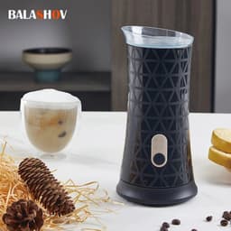 image-Electric Milk Frother Automatic Hot and Cold Milk Frother Warmer for Latte Foam Maker for Coffee Hot Chocolates Cappuccino EU
