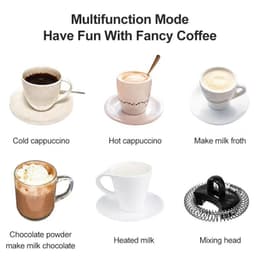image-Electric Milk Frother Automatic Hot and Cold Milk Frother Warmer for Latte Foam Maker for Coffee Hot Chocolates Cappuccino EU