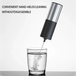 image-Portable Mini Electric Milk Frother Foamer Coffee Foam Egg Beater Cappuccino Stirrer Food Blender Kitchen with Stand Whisk Tools