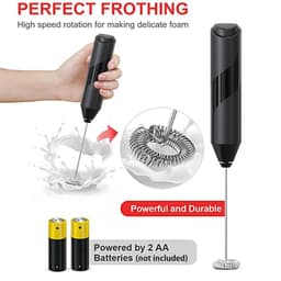 image-Portable Mini Electric Milk Frother Foamer Coffee Foam Egg Beater Cappuccino Stirrer Food Blender Kitchen with Stand Whisk Tools