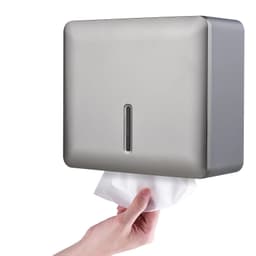 image-Bathroom Tissue Dispenser Wall-mounted Paper Towel Holder Punch Free Hand Towel Dispenser for Kitchen Toilet Paper Holder
