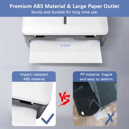 image-Bathroom Tissue Dispenser Wall-mounted Paper Towel Holder Punch Free Hand Towel Dispenser for Kitchen Toilet Paper Holder