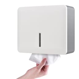 image-Bathroom Tissue Dispenser Wall-mounted Paper Towel Holder Punch Free Hand Towel Dispenser for Kitchen Toilet Paper Holder